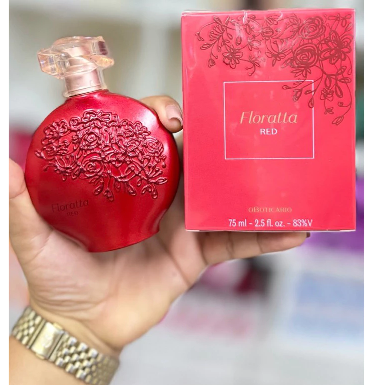 O Floratta Red Desodorante Colônia é uma fragrância feminina marcante, jovem e envolvente.
Pirâmide Olfativa:
Topo: Frutas Vermelhas, Laranja, Maçã.
Corpo: Flor de Laranjeira, Tuberosa, Violeta, Flor de Lótus, Flor de Beijo.
Fundo: Chocolate Amargo, Musk, Sândalo, Cedro, Âmbar.
( Se for presente por favor deixar descrito na Observação p/ ser entregue devidamente embalado p/ presente )
- Produto o Boticário -