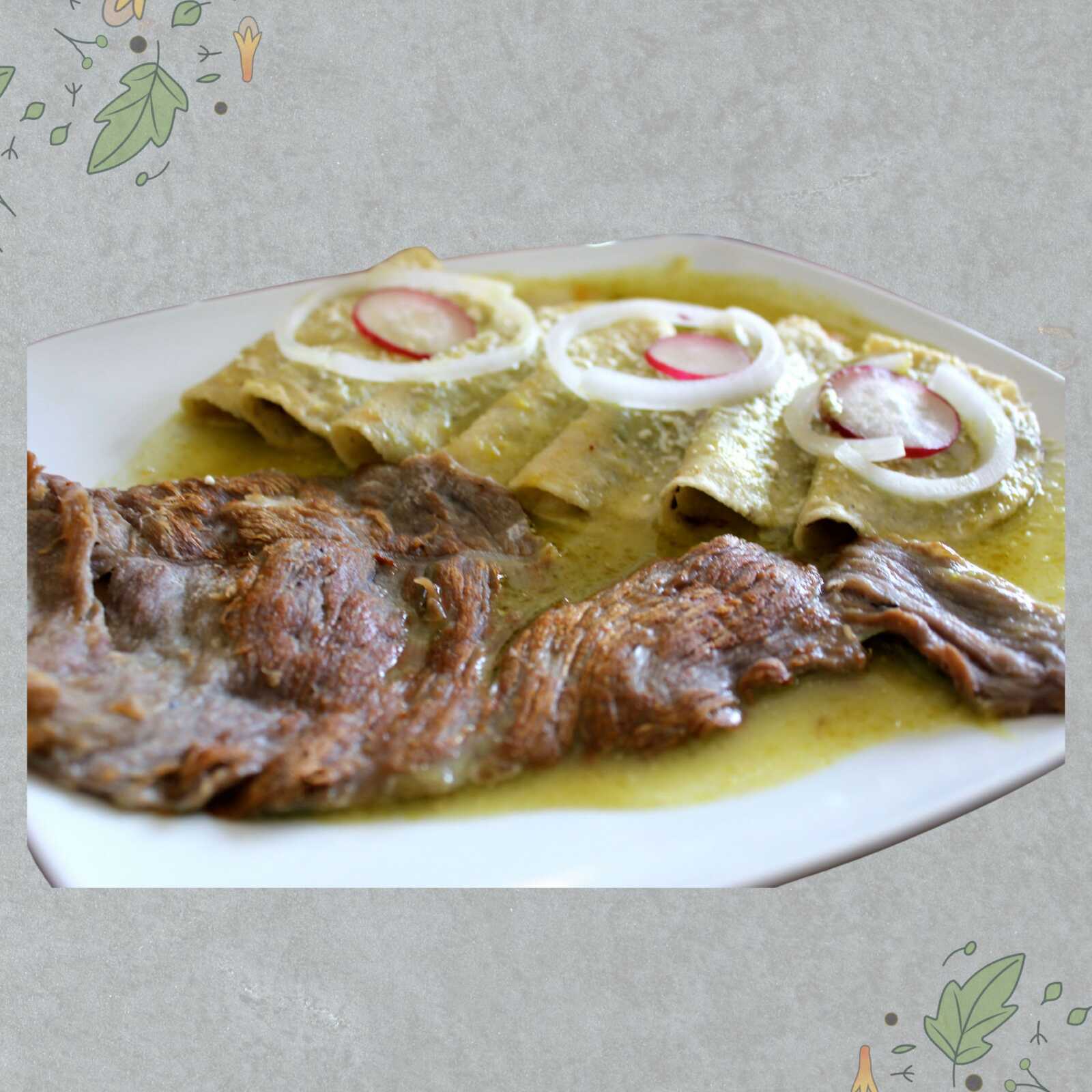 Enchiladas con Costilla de Res