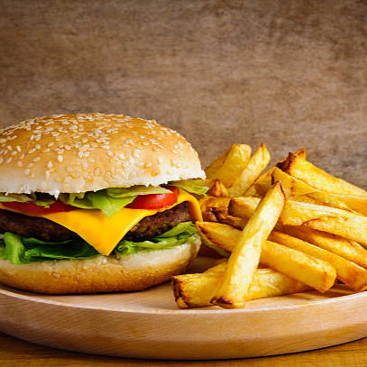 Hamburguesa Tamaño Normal mas Papas
