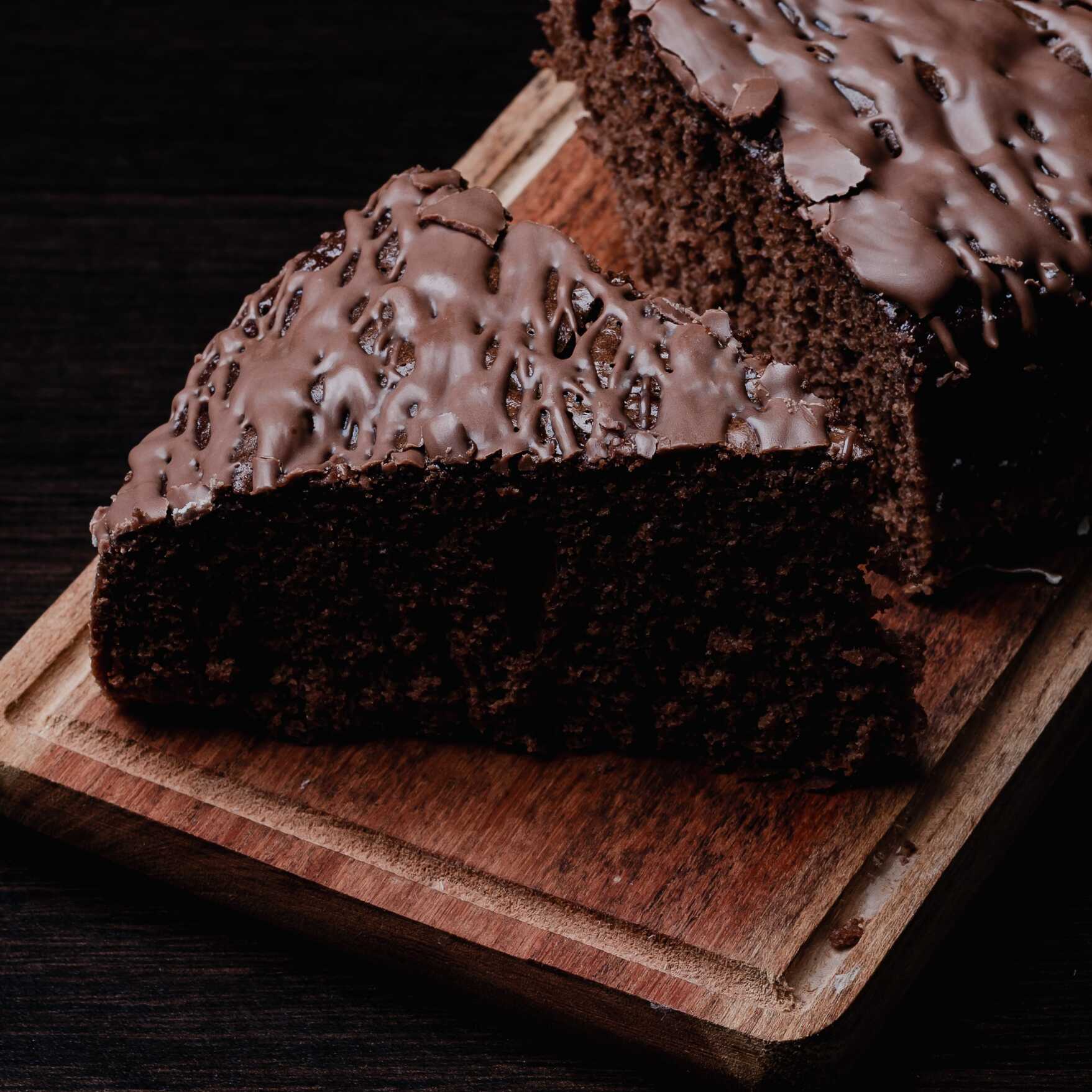Keke de Chocolate con Fudge Casero