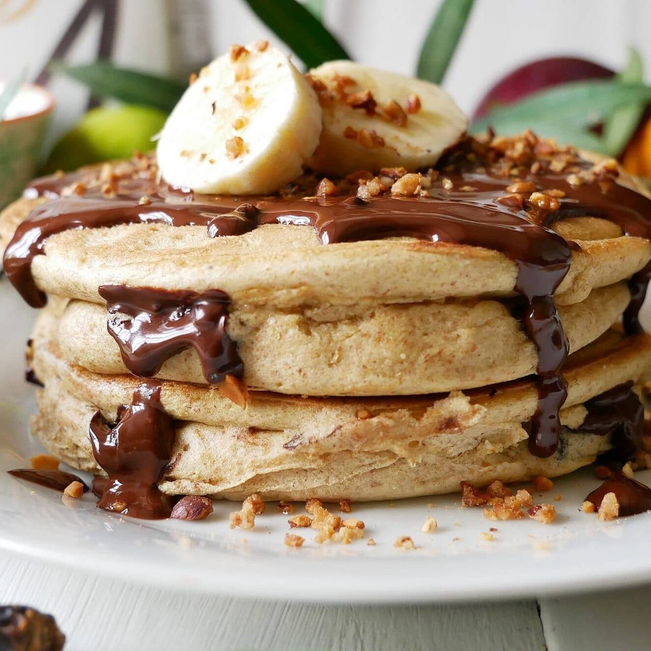 HOT CAKES CHOCO-BANANA (GLUTTEN FREE Y PROTEÍCOS)