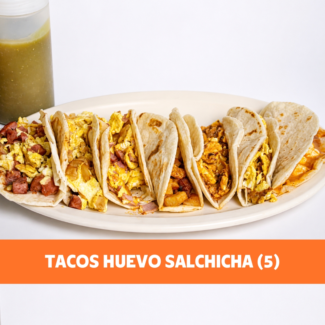 Tacos de Huevo con Salchicha (5)