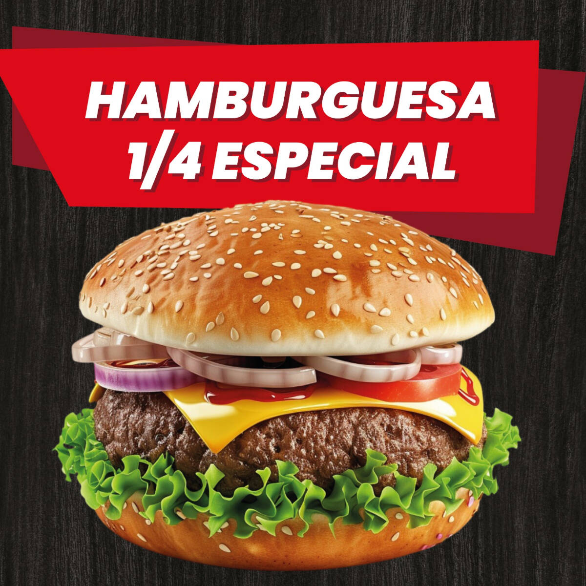 Hamburguesa 1/4 Especial