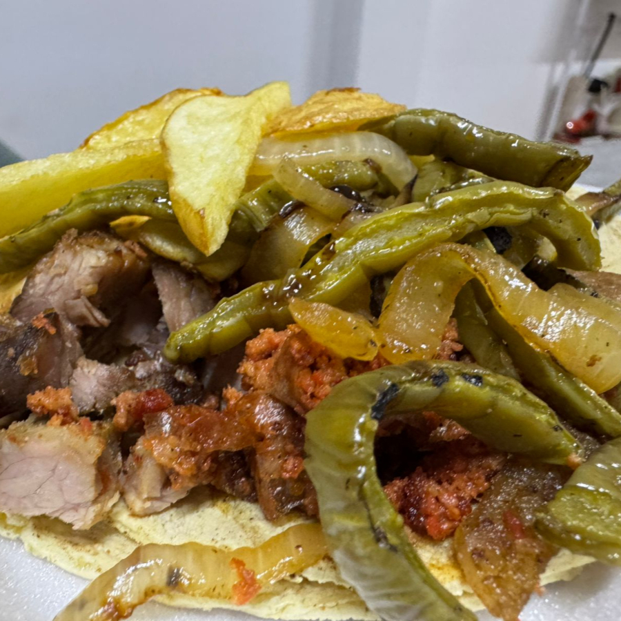 Taco grande de bistec