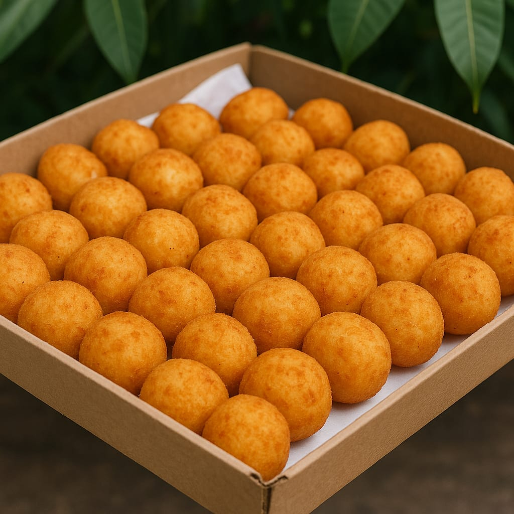 vem 25 inidades do noso salgado frito na hora da entrega sempre fresquinhose crocante