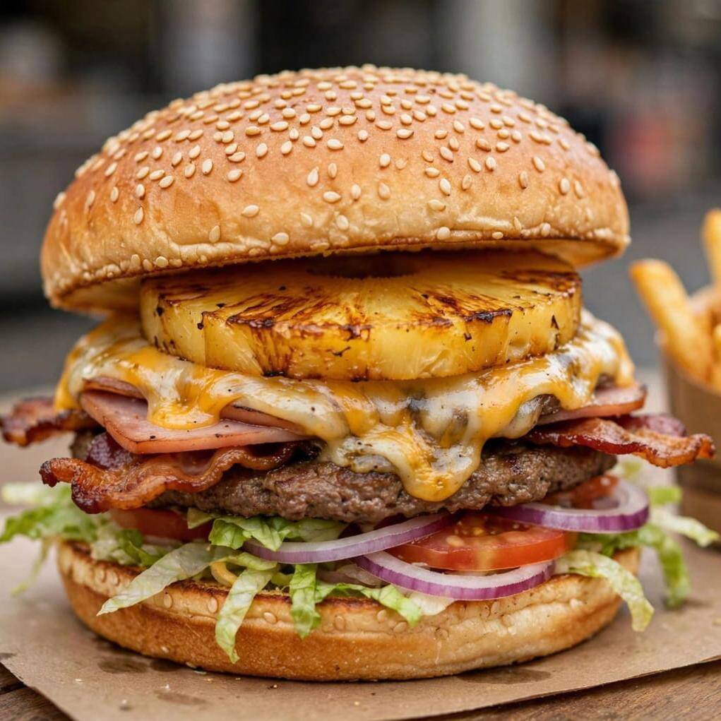 Hamburguesa Hawaiana