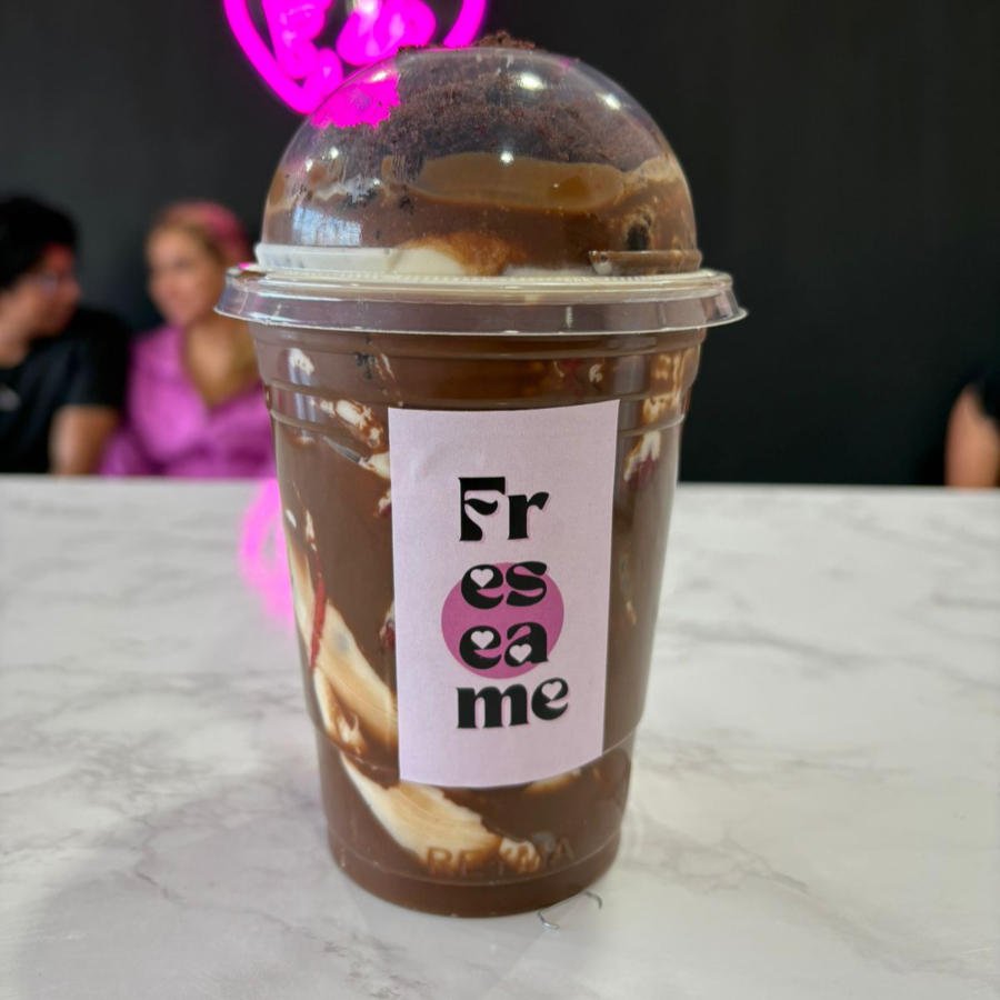 Fresas/Plátano con Crema con Chocolate