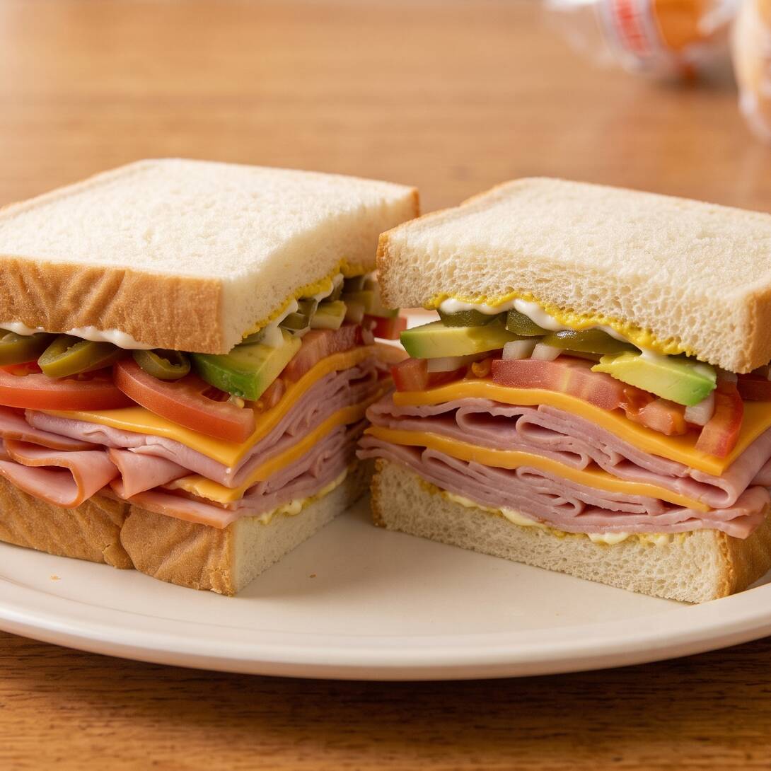 Sándwich de Jamón con Queso