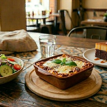 Combo Lasaña + Ensalada + Postre