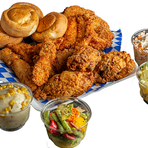 Plato 5 (4 Piezas de Pollo, 2 Milanesas, 4 Tenders