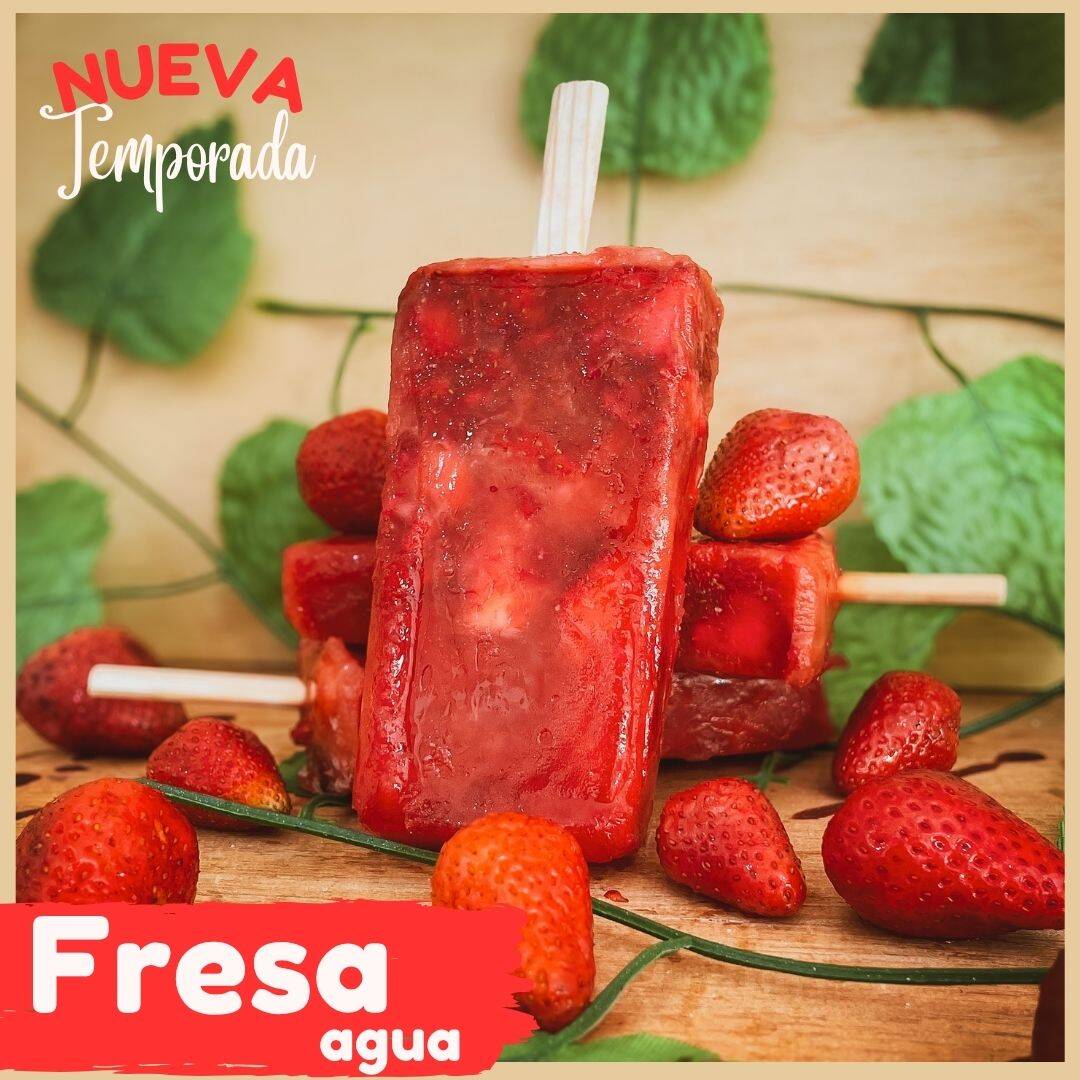 Paleta de Agua de Fresa