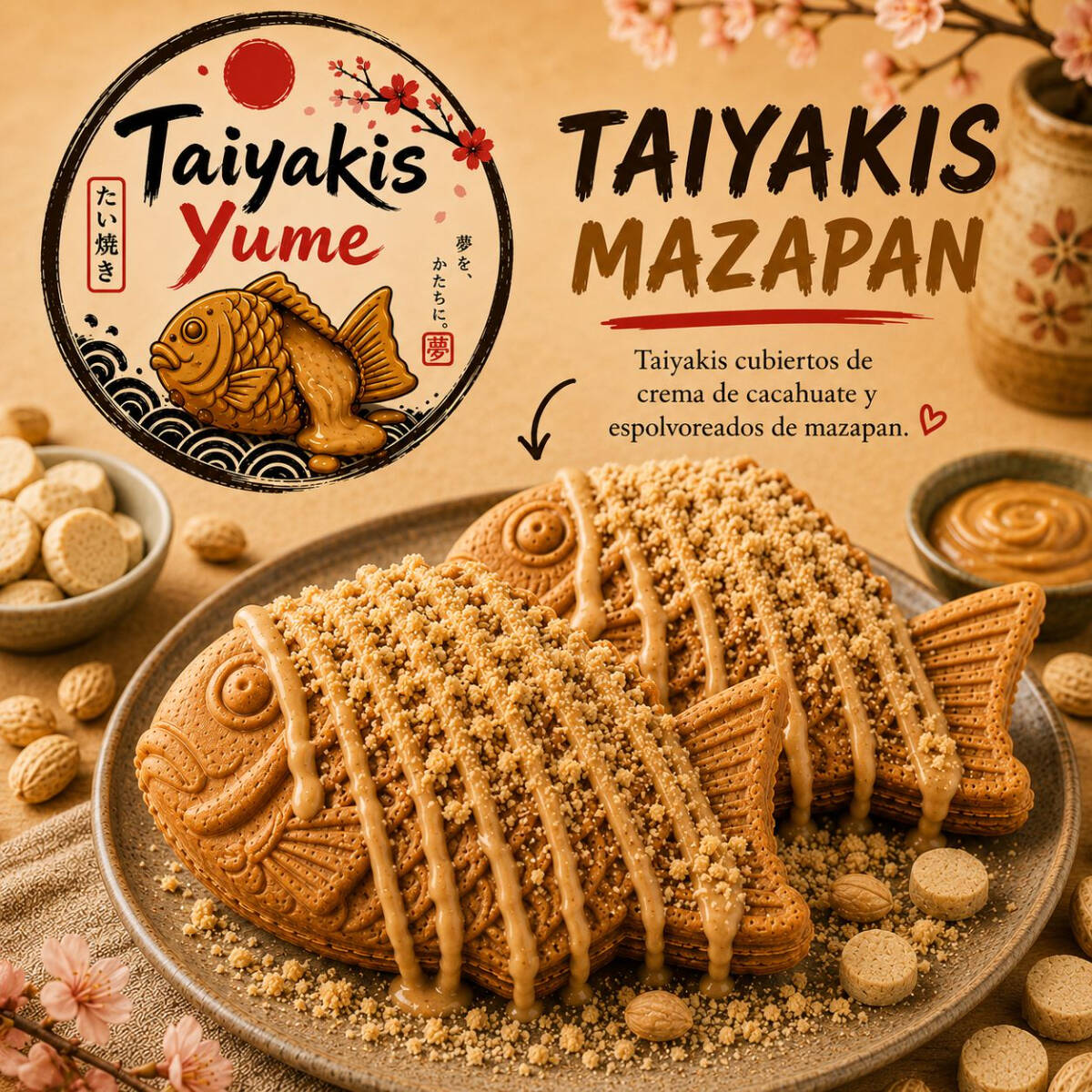 Taiyakis Mazapan