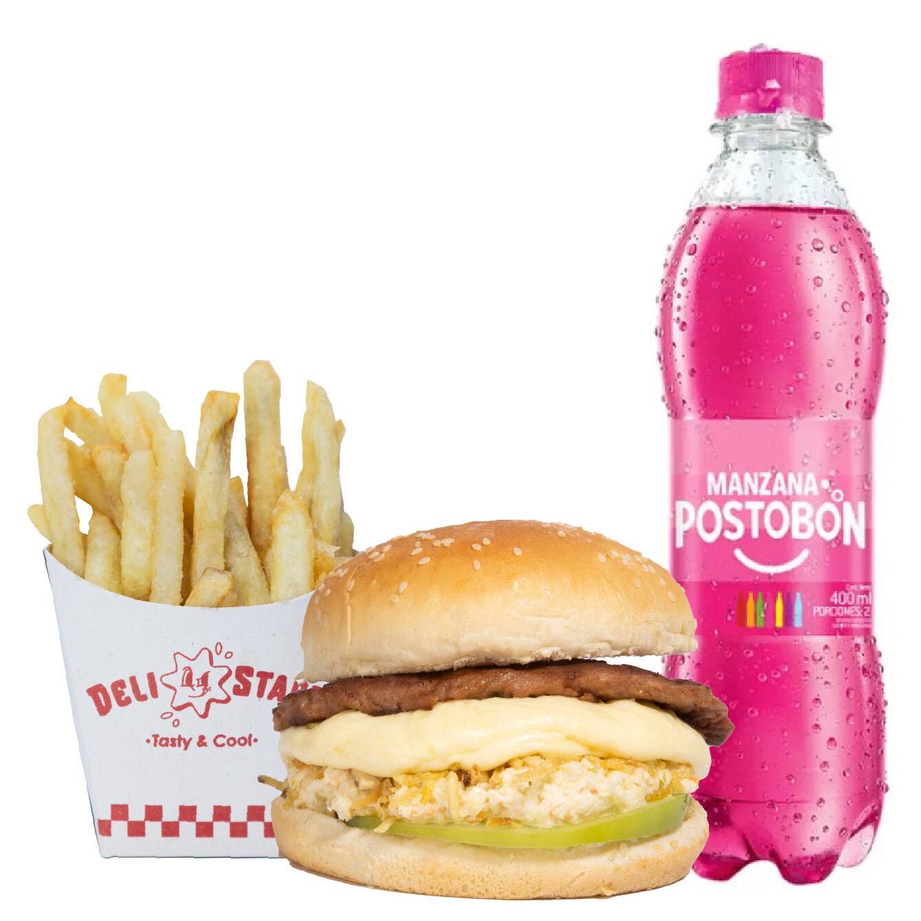 Combo Hamburguesa Sencilla + Papas + Gaseosa