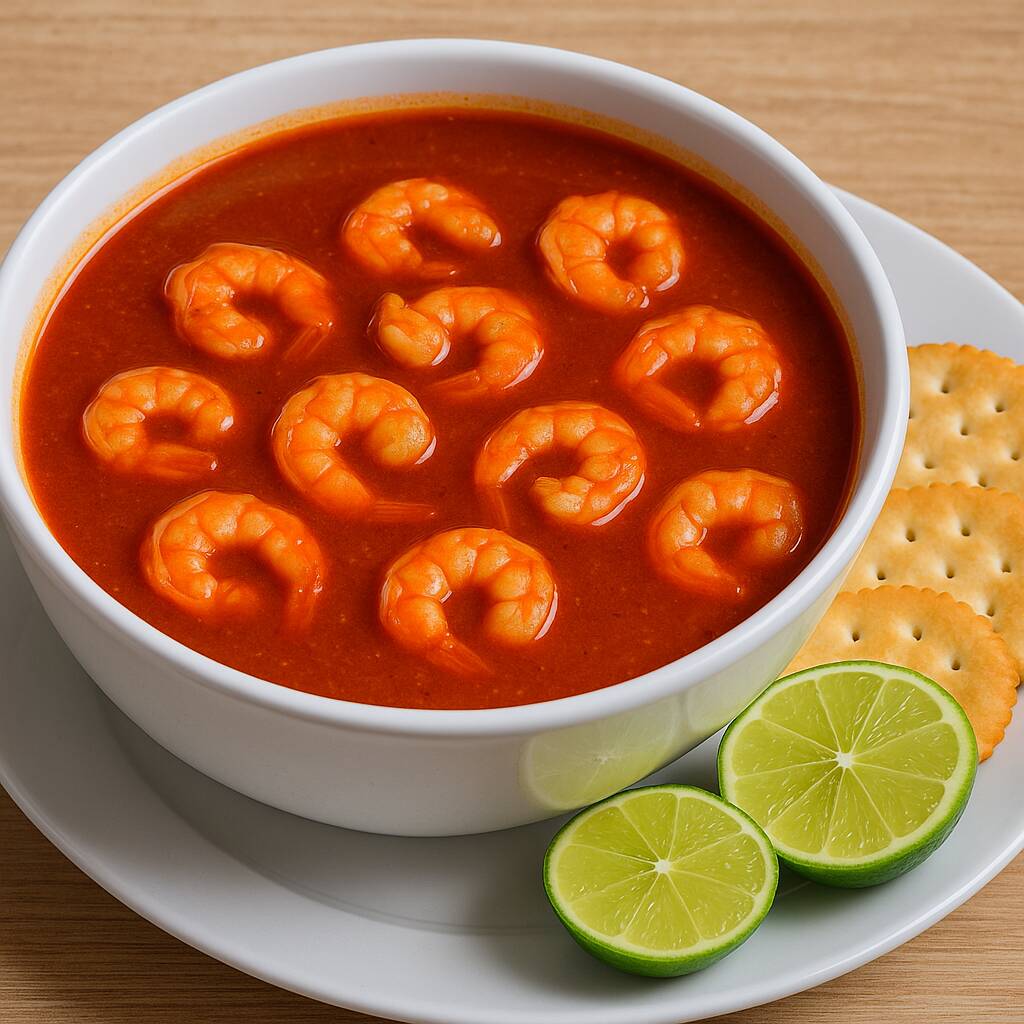 Consome De Camaron Con Camarones Sin Cascara