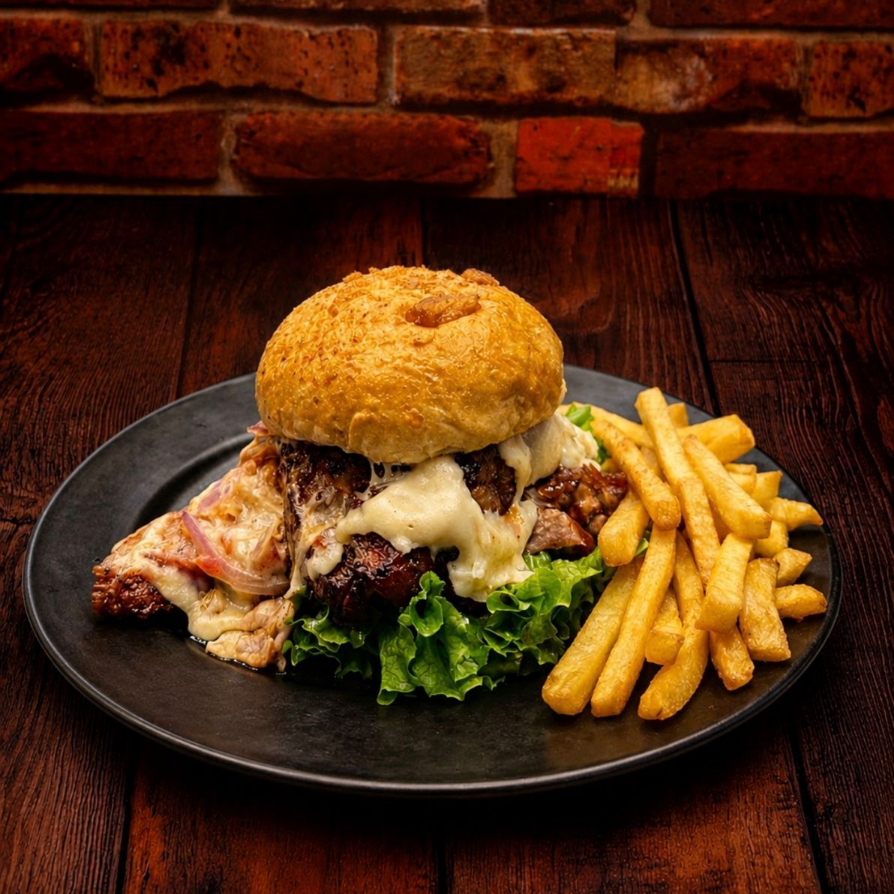 Hamburguesa de Chicharrón