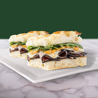 Focaccia Roast Beef a la trufa