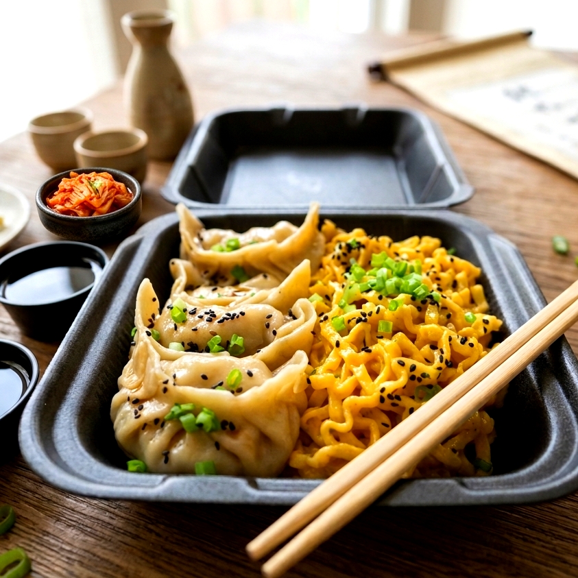 4 Dumplings y Ramen