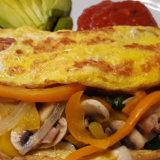 Omelette Vegetariano + Bebida