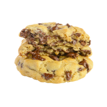 Cookie de baunilha com nozes e pedaços fartos de chocolate meio amargo. Inspirado na clássica e charmosa Levain Bakery de Nova York.