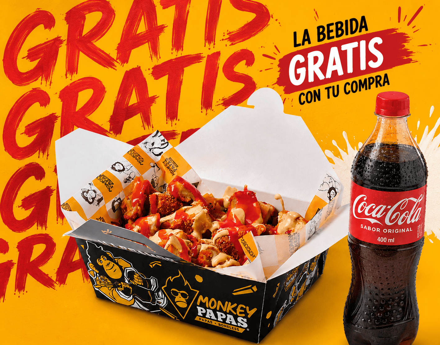 Caja Monkey + Coca Cola