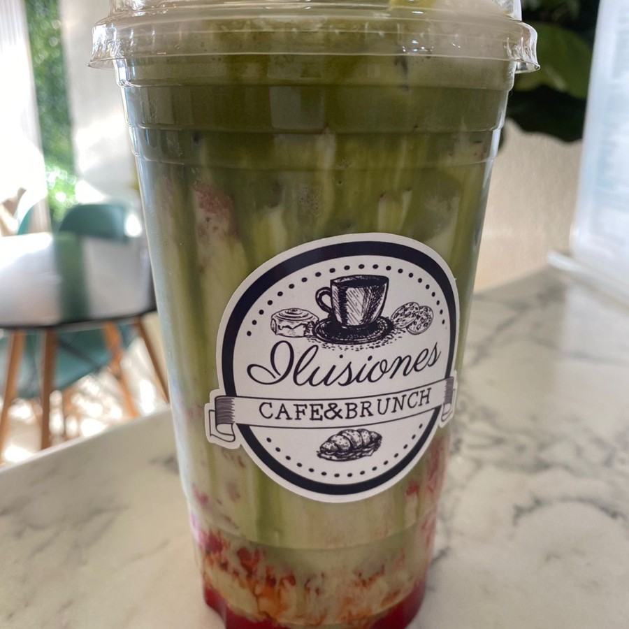 Strawberry matcha