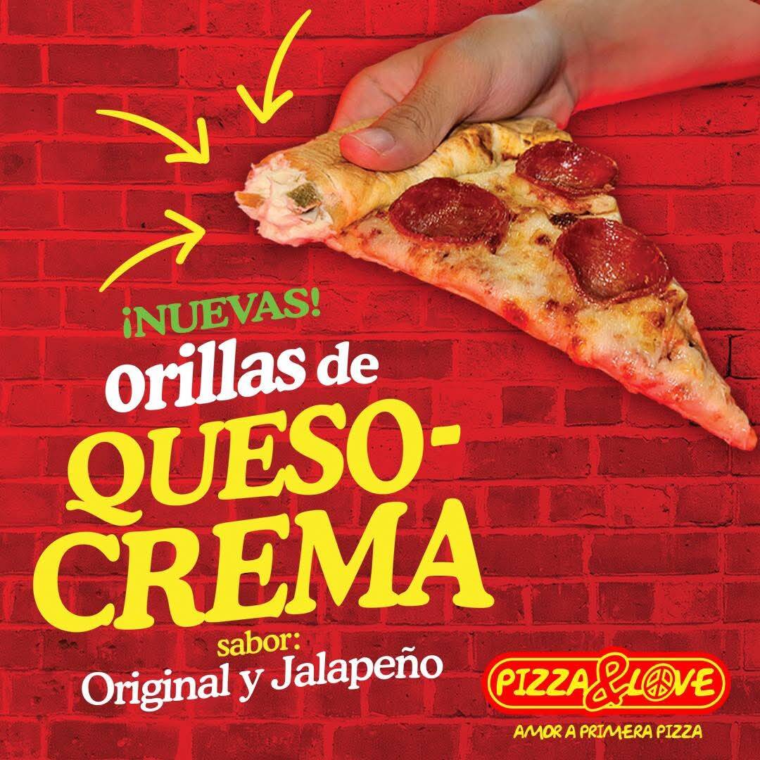 Pizza Chica + Orilla Queso Queso Crema *GRATIS*
