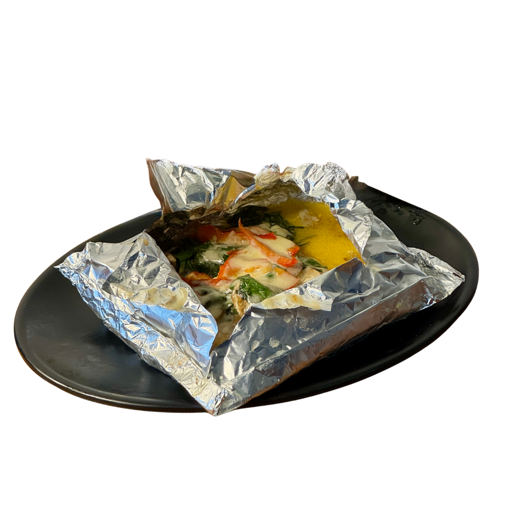 Filete Empapelado con vegetales