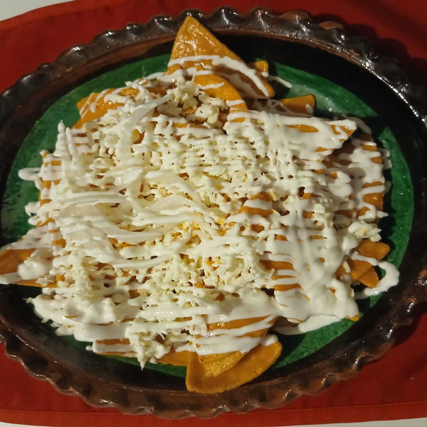 Chilaquiles Rojos Con Huevo