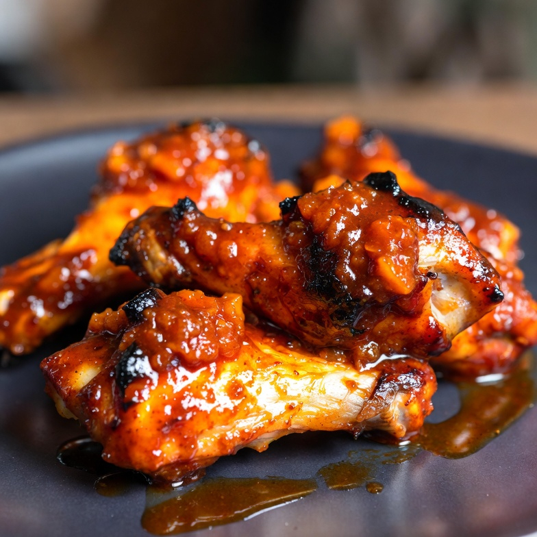 Alitas Mango Habanero 6 Piezas