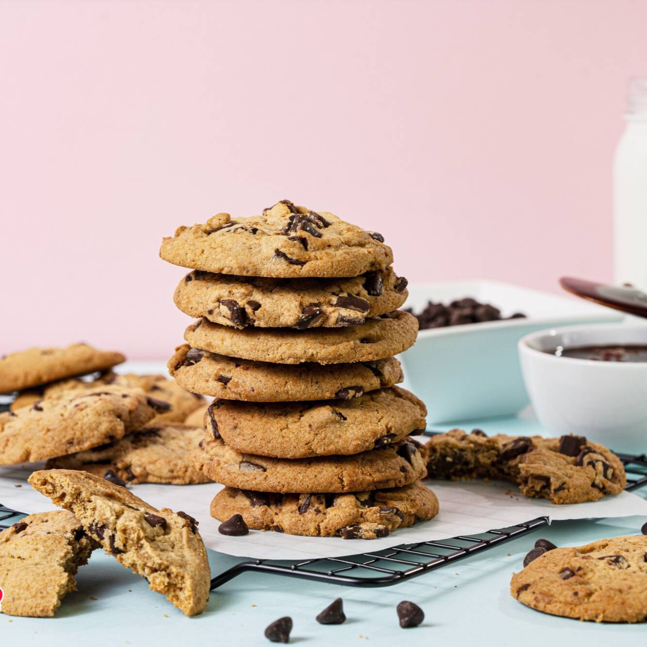 Galleta con trozos de chocolate