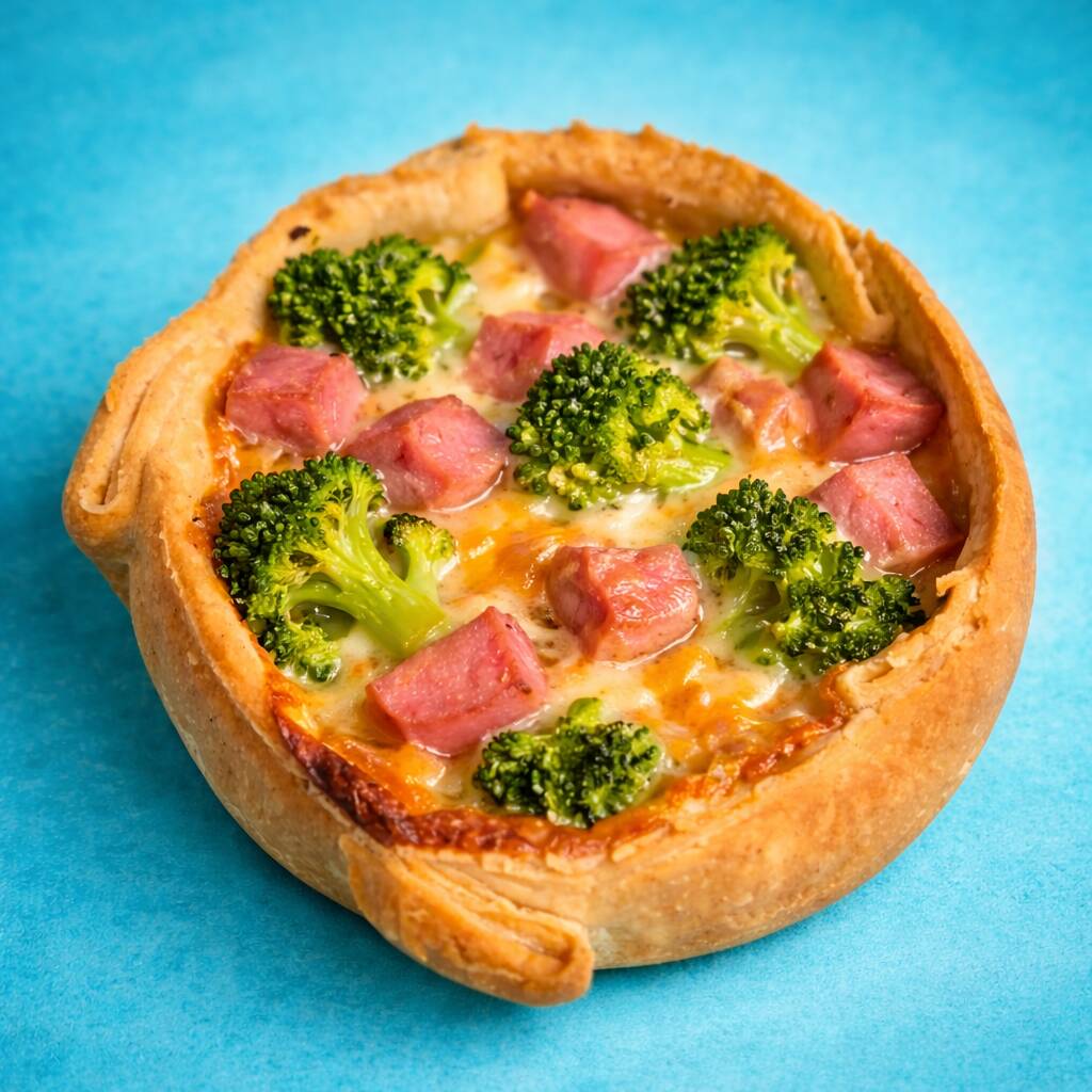 Mini Tarta de Brócoli con Jamón