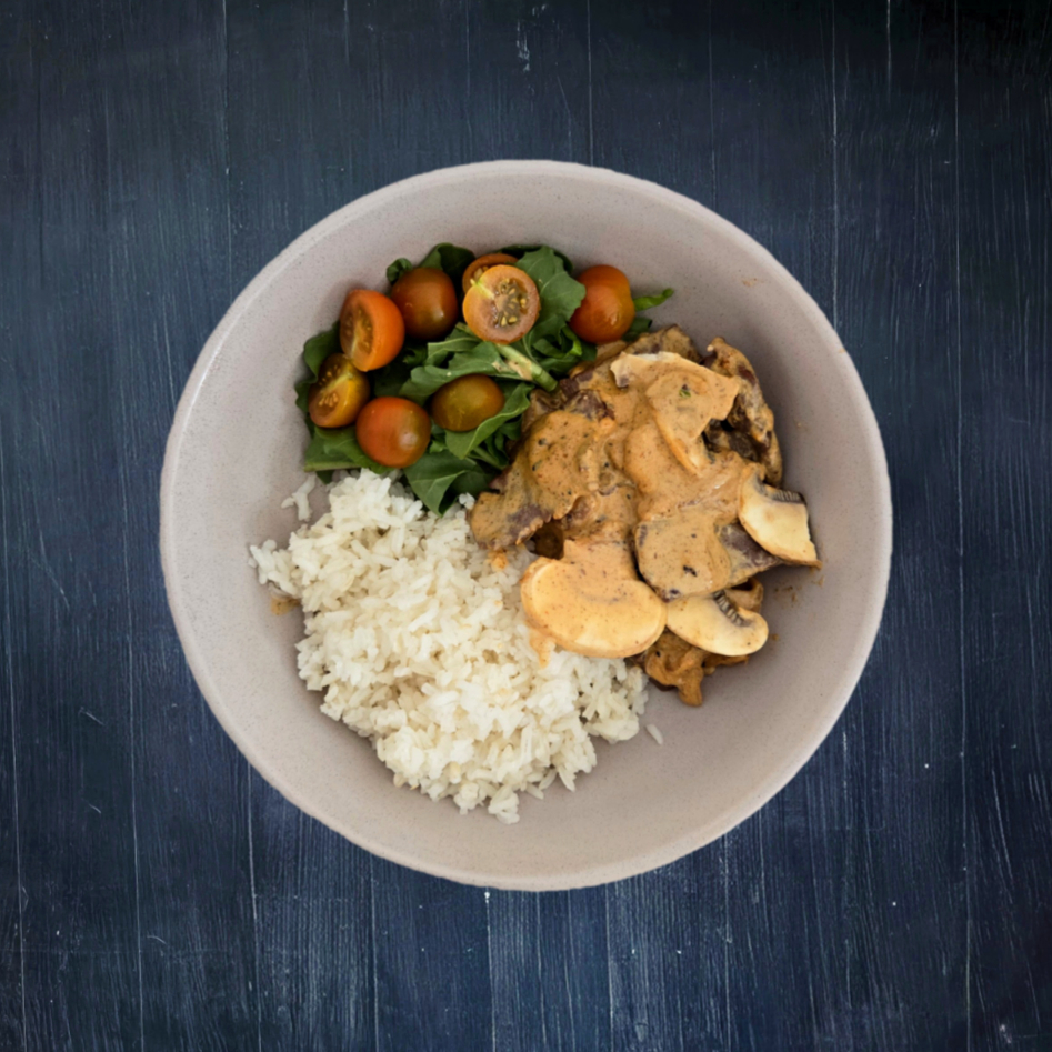 Healthy Stroganoff