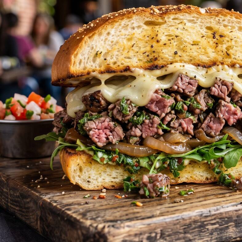Torta de Arrachera
