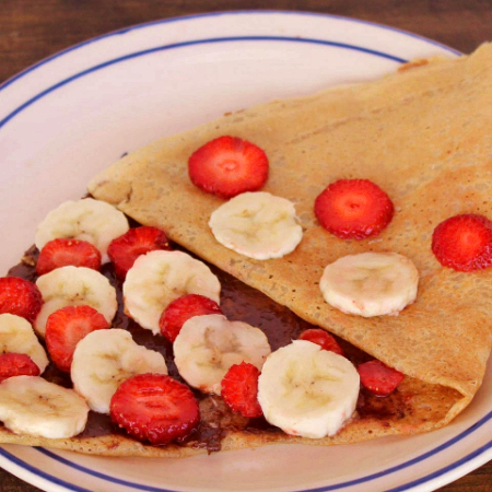 Crepa de NUTELLA - Fresas y Plátano