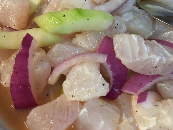 Tostada de Callo de Pescado