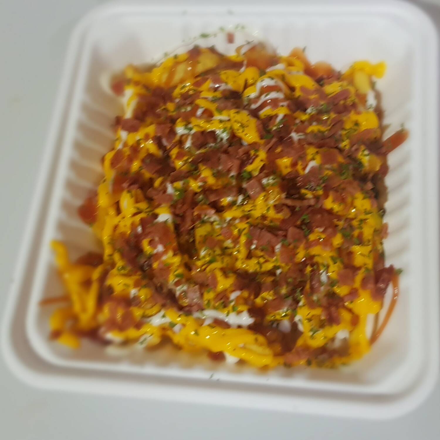 Papas con Tocineta+ Te Frio