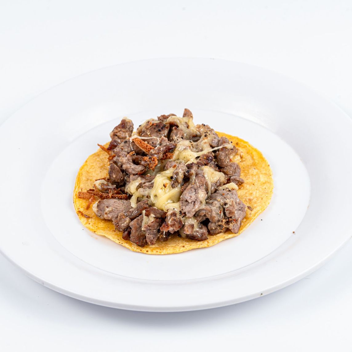 Taco De Bistek Con Queso