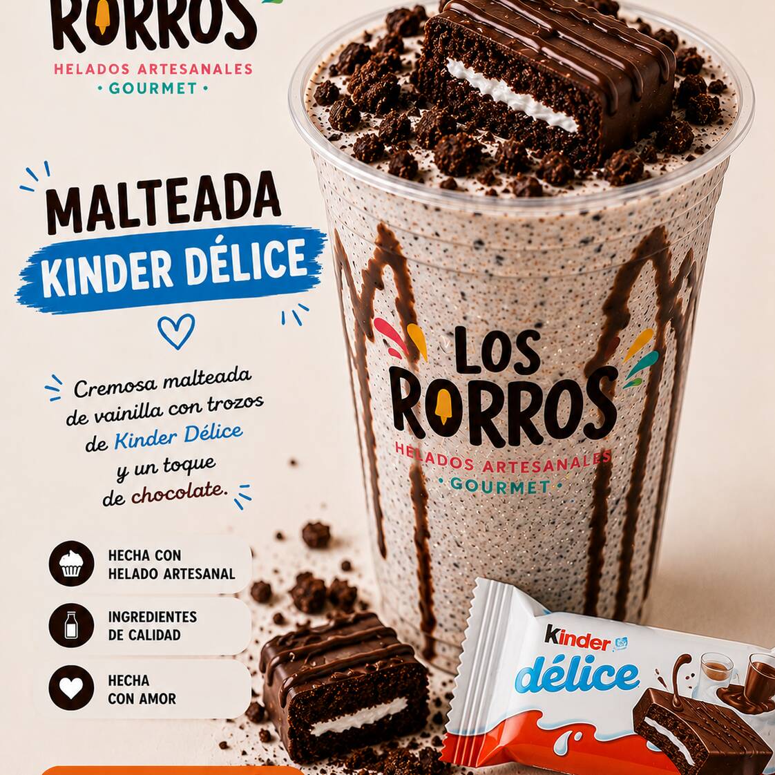 MALTEADA KINDER DELICE