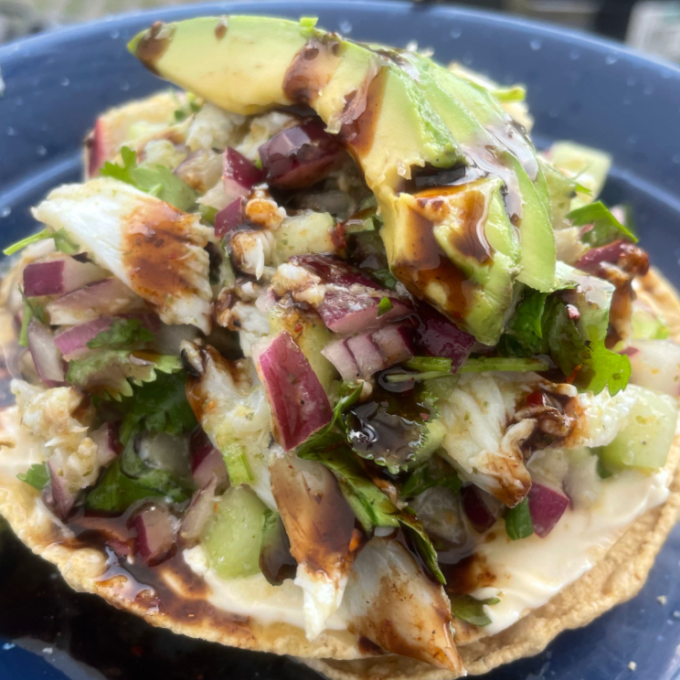 Tostada de Jaiba