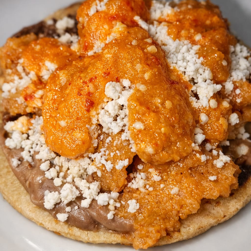 Sopes de chicharrón