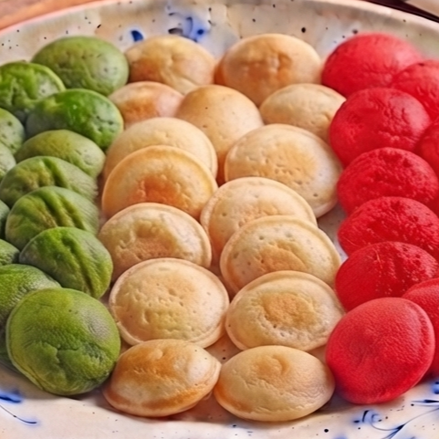 Mini Hot cakes Tricolor 💚🤍❤️