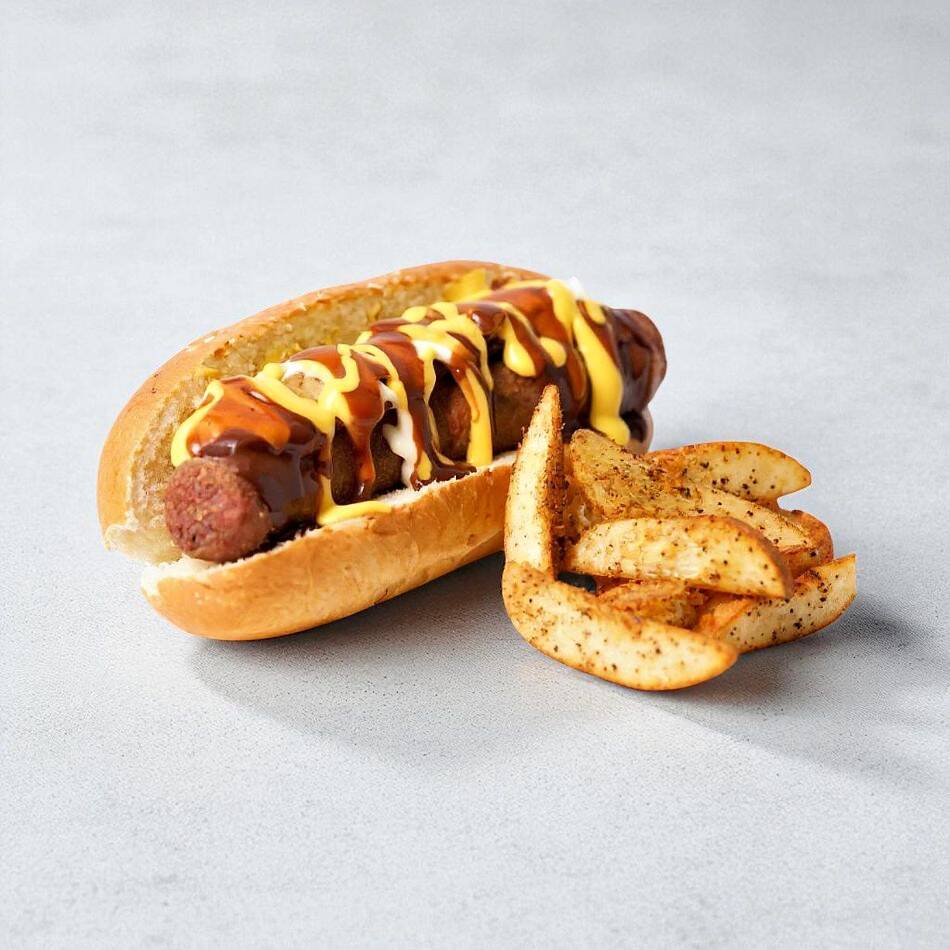 Combo Hot Dog y Papas Gajo