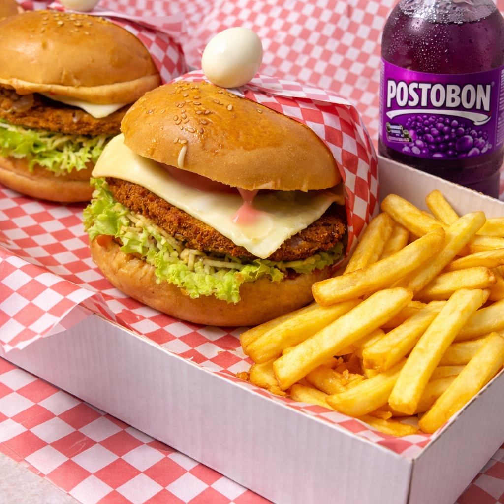 Combo Hamburguesa Pollo Apanado Especial