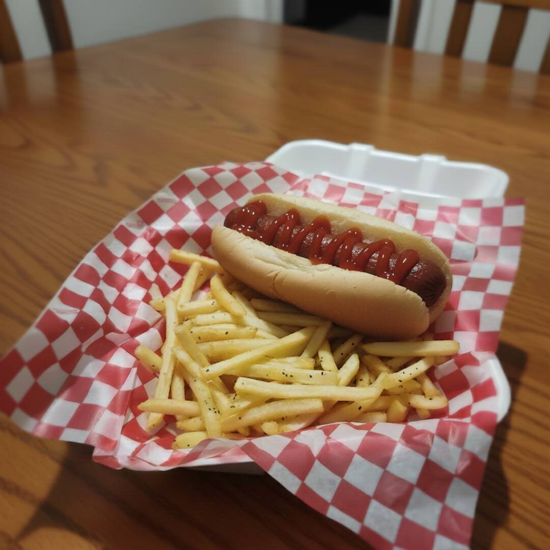 Hotdog con Papas