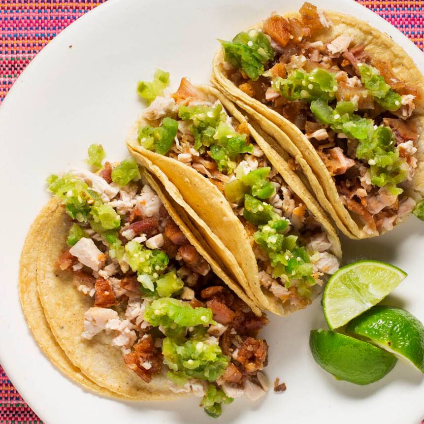 3 Tacos de Asada a la Plancha