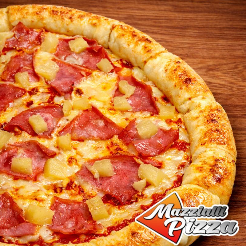 Pizza 8 Rebanadas - Hawaiiana Orilla Rellena