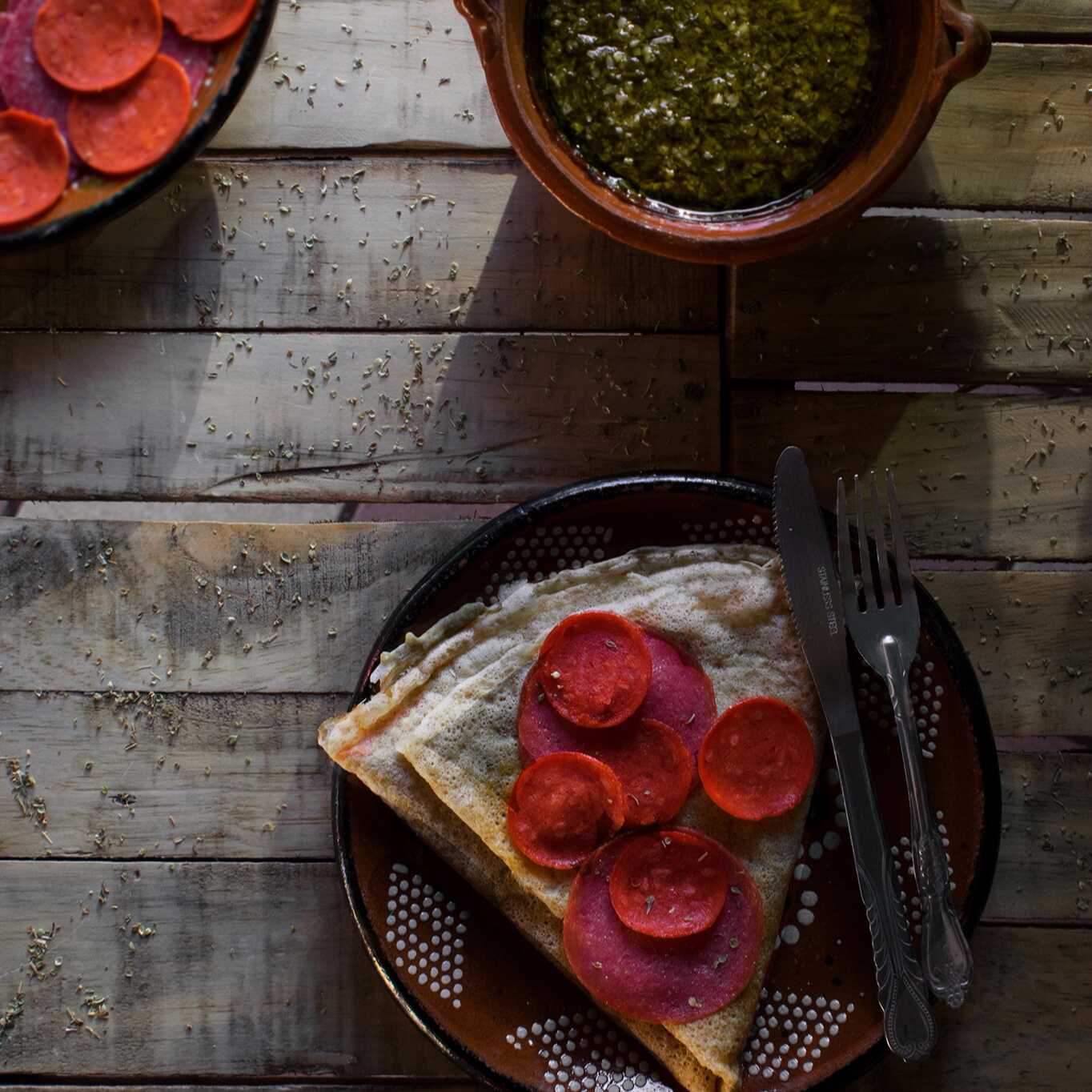 Crepa de Pepperoni