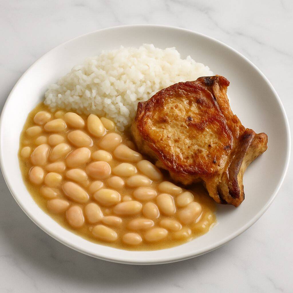 Pallares con Chuleta & Sopa