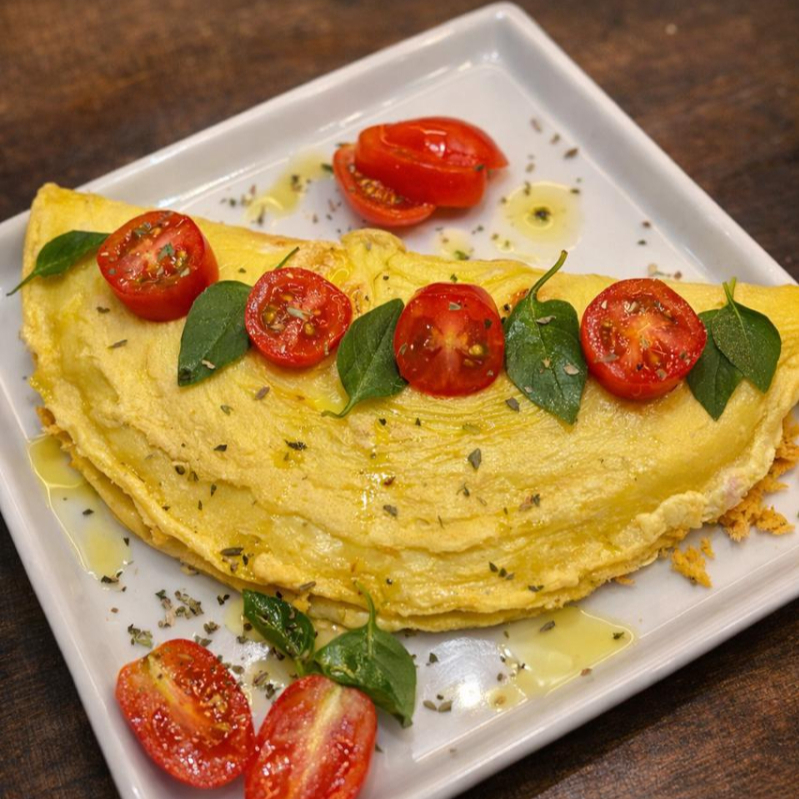 O melhor dos dois mundos: a leveza da tapioca com a proteína do ovo e o recheio que você ama