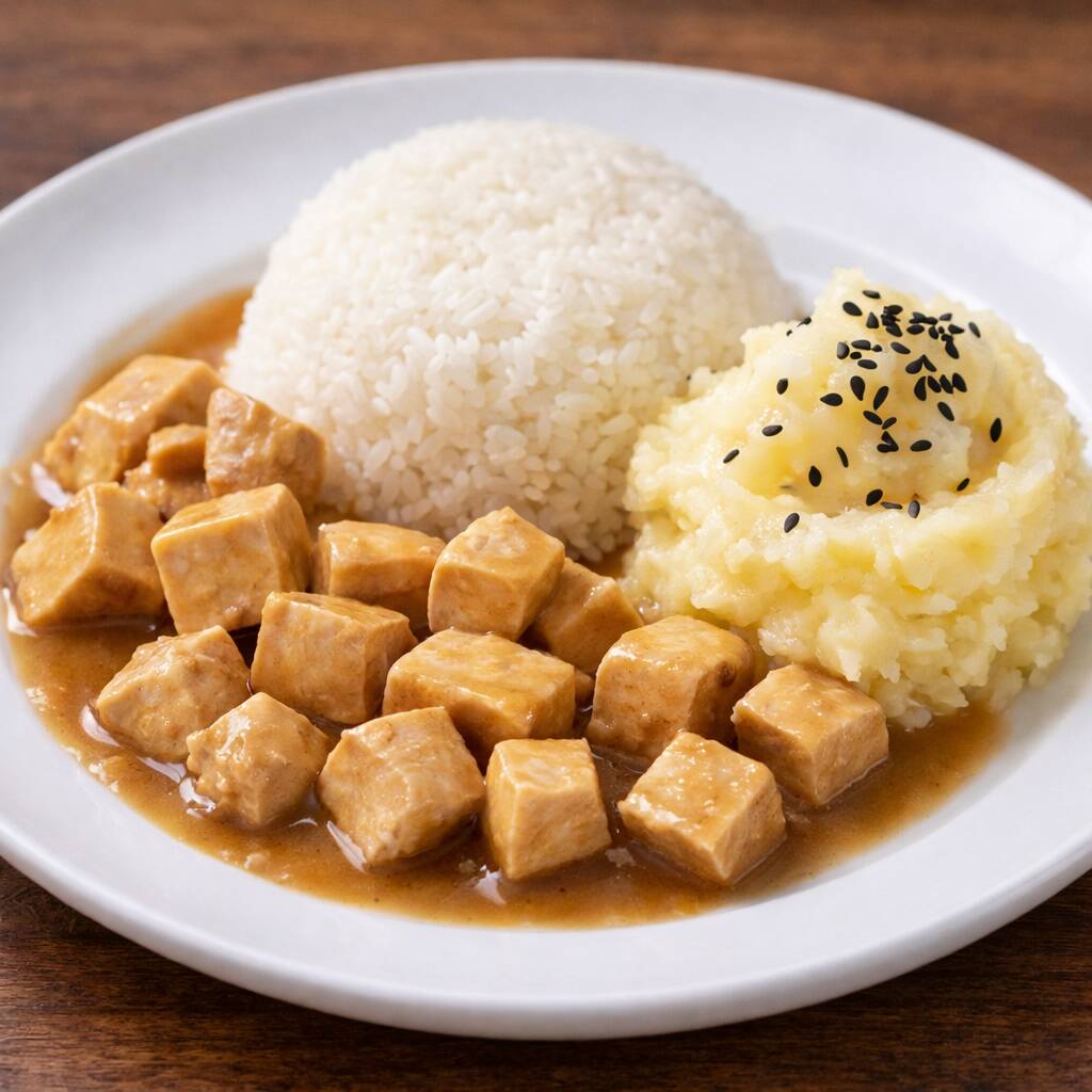 Experimente um strogonoff de frango leve e repleto de sabor, acompanhado de arroz jasmim soltinho e purê funcional. Uma combinação perfeita de conforto e saúde em uma refeição equilibrada, sem abrir mão do prazer. (396 Calorias, 66g de Proteínas) Atenção: este produto é entregue ultracongelado. Basta aquecer e aproveitar uma refeição saudável, prática e saborosa, 100% sem glúten, sem lactose e sem açúcar.